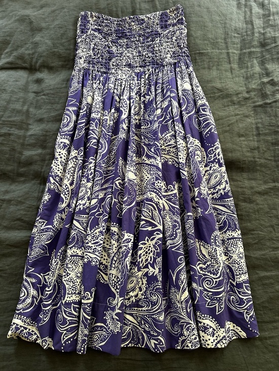 Mara Hoffman - Organic Cotton Nicole Maxi Skirt / Strapless Dress - Size Small - Picture 4 of 16